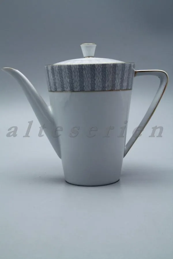 Kaffeekanne - Königl. pr. Tettau Ria 1451 Craquelée grau