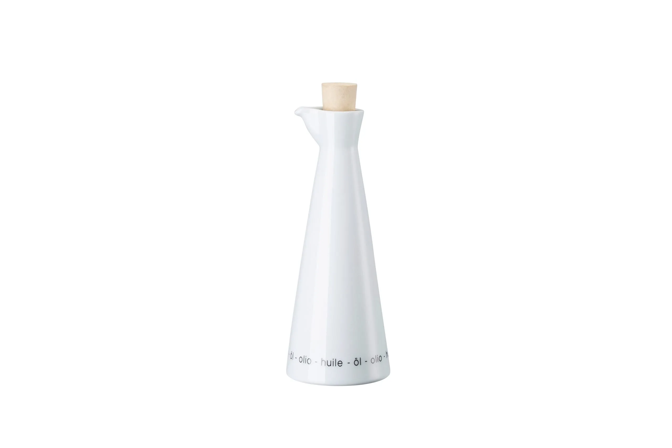 Ölflasche 0,33 Cucina-Basic weiss
