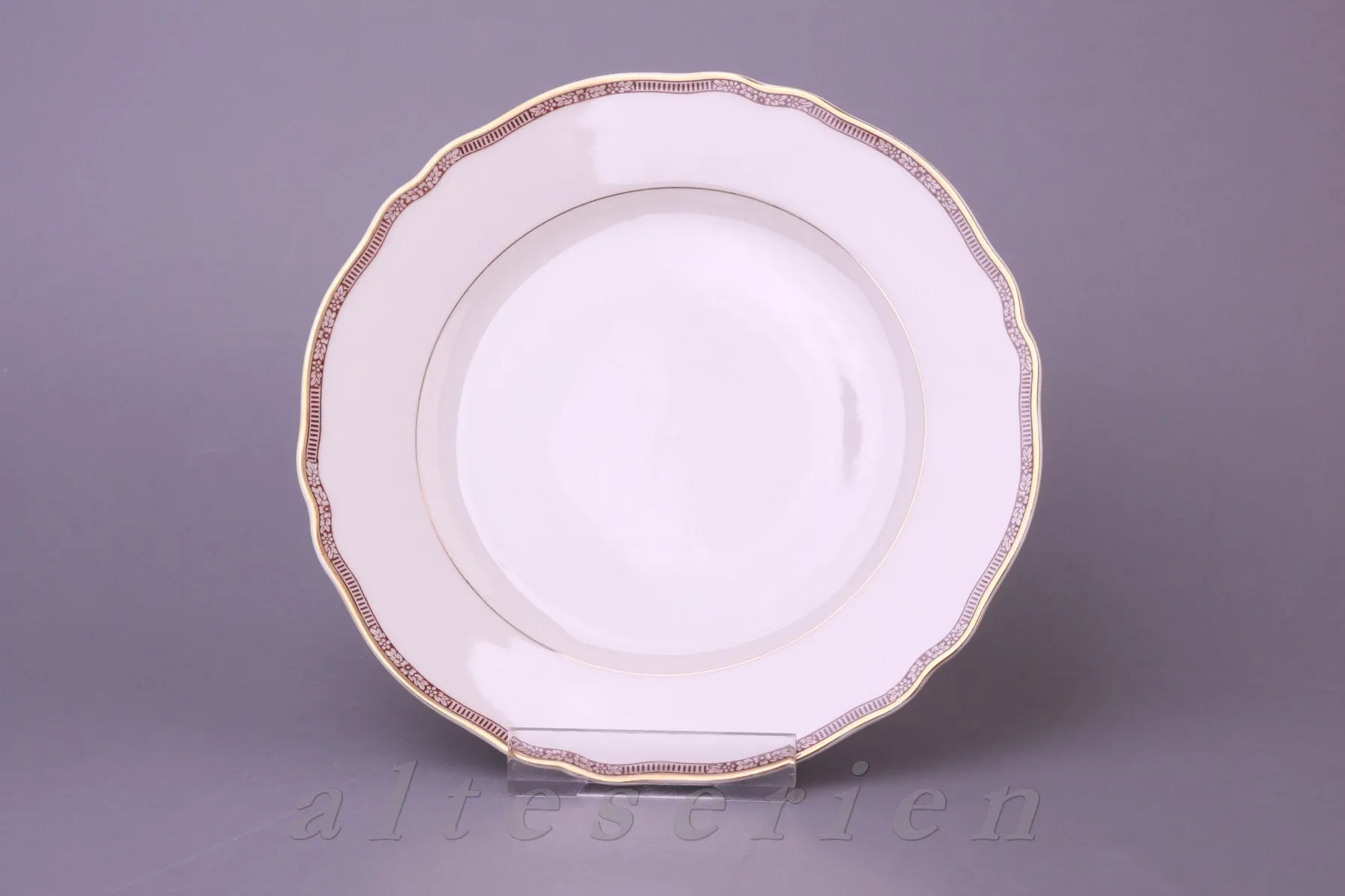 Kuchenteller - Krautheim Astrid Dekor 9256 mit Goldrand