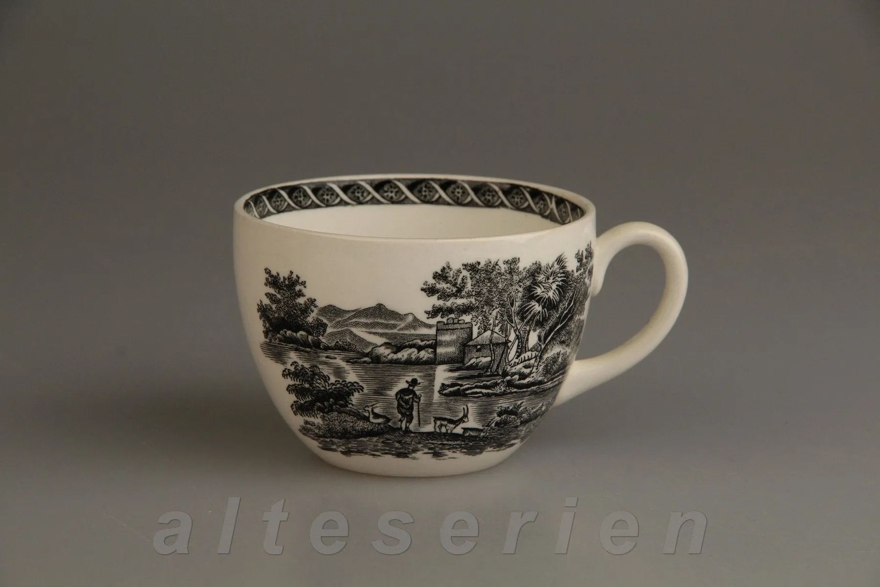 Teetasse D 8,5 cm H 6 cm - Wedgwood Lugano schwarz