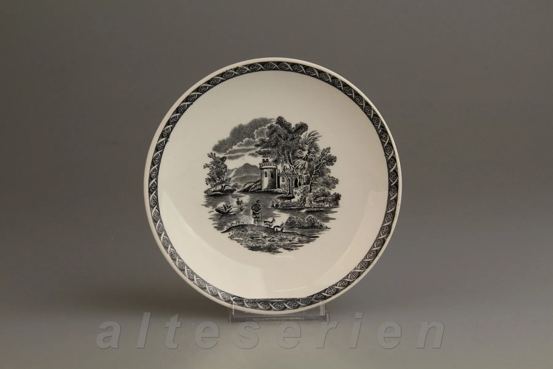 Untertasse für Tee - Wedgwood Lugano schwarz