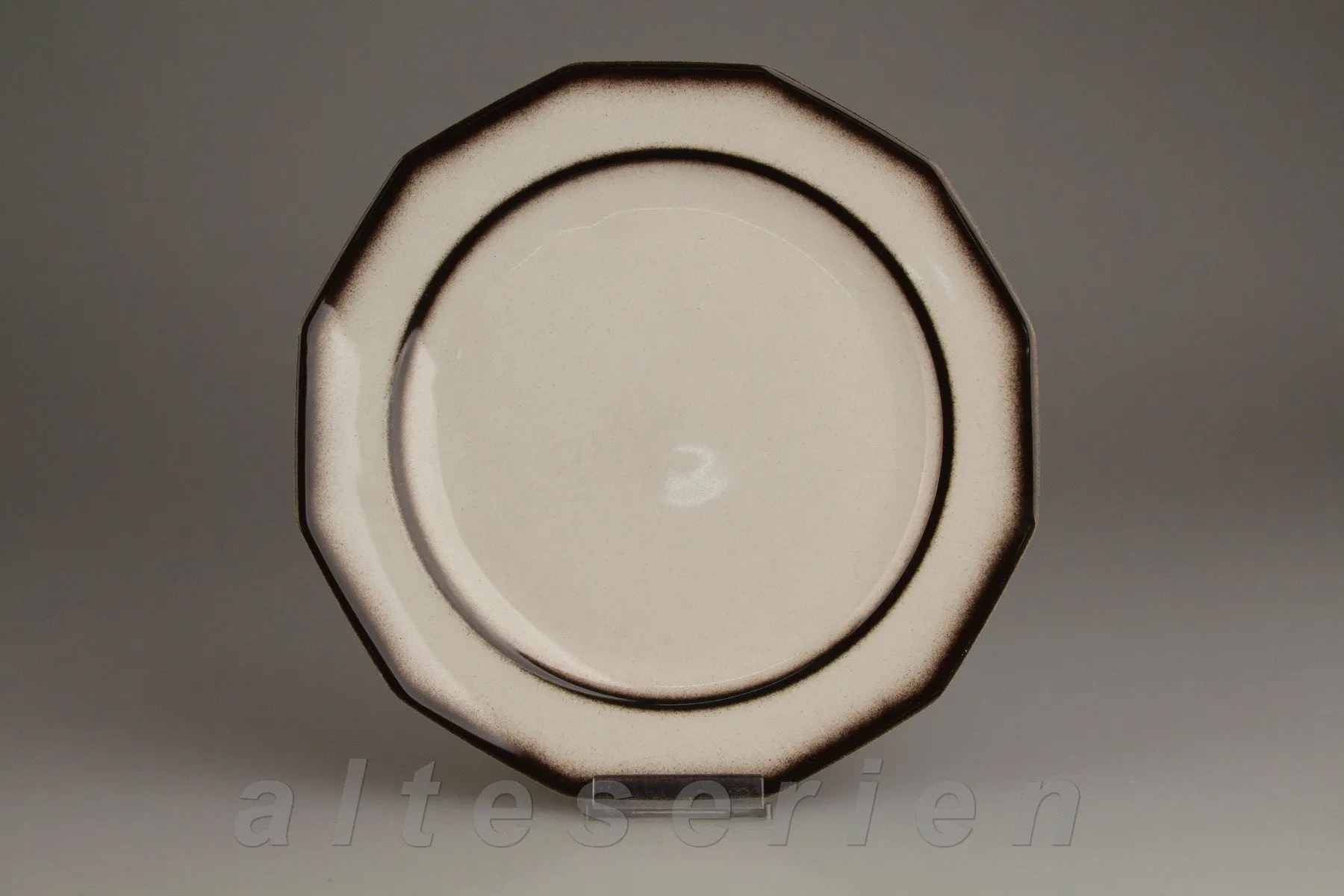 Speiseteller D 24,2 cm - Winterling Kirchenlamitz Bergamo Braun - Scherbe beige