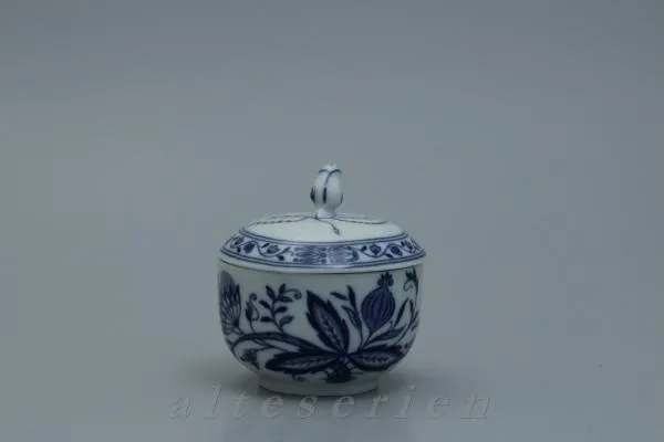 Zuckerdose klein - Tirschenreuth Zwiebelmuster Echt Cobalt