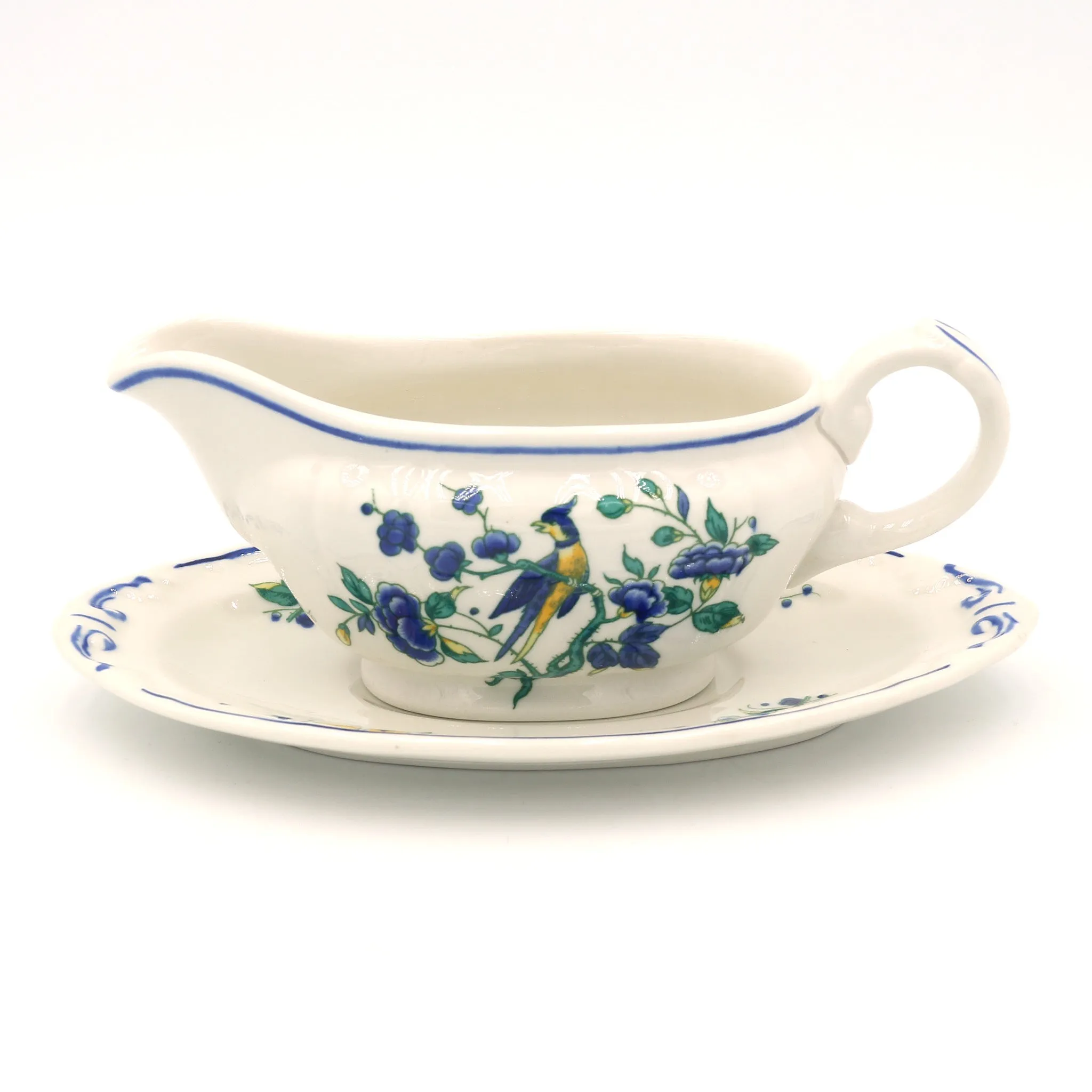 Buttersauciere mit Teller - Villeroy & Boch Phoenix blau