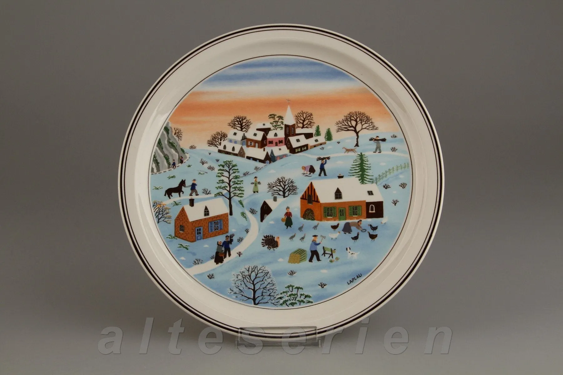 Sammelteller No. 4 Hiver/Winter/Winter D 23,3 cm - Villeroy & Boch Die Vier Jahreszeiten