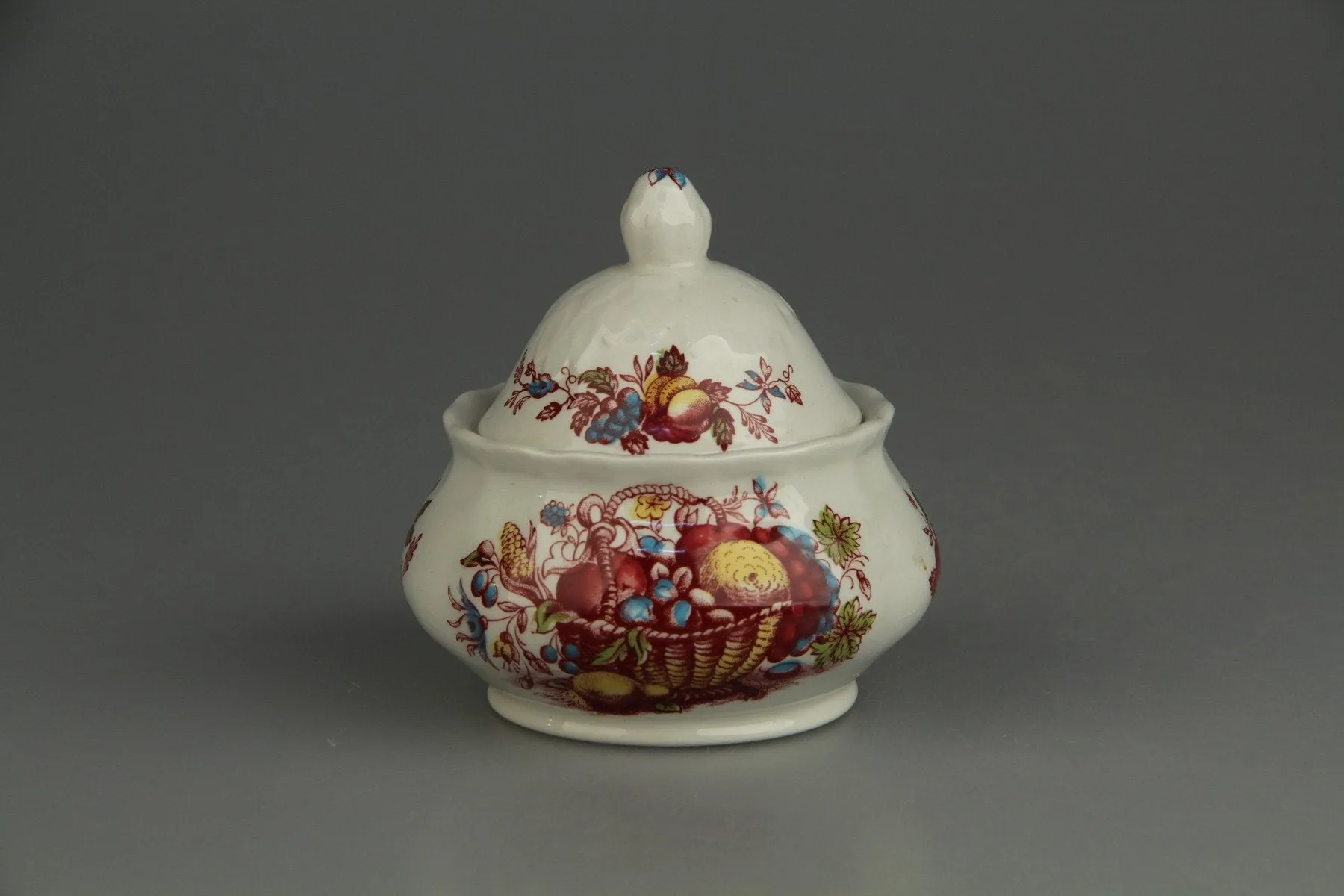 Zuckerdose - Royal Tudor Fruits & Flowers rot red