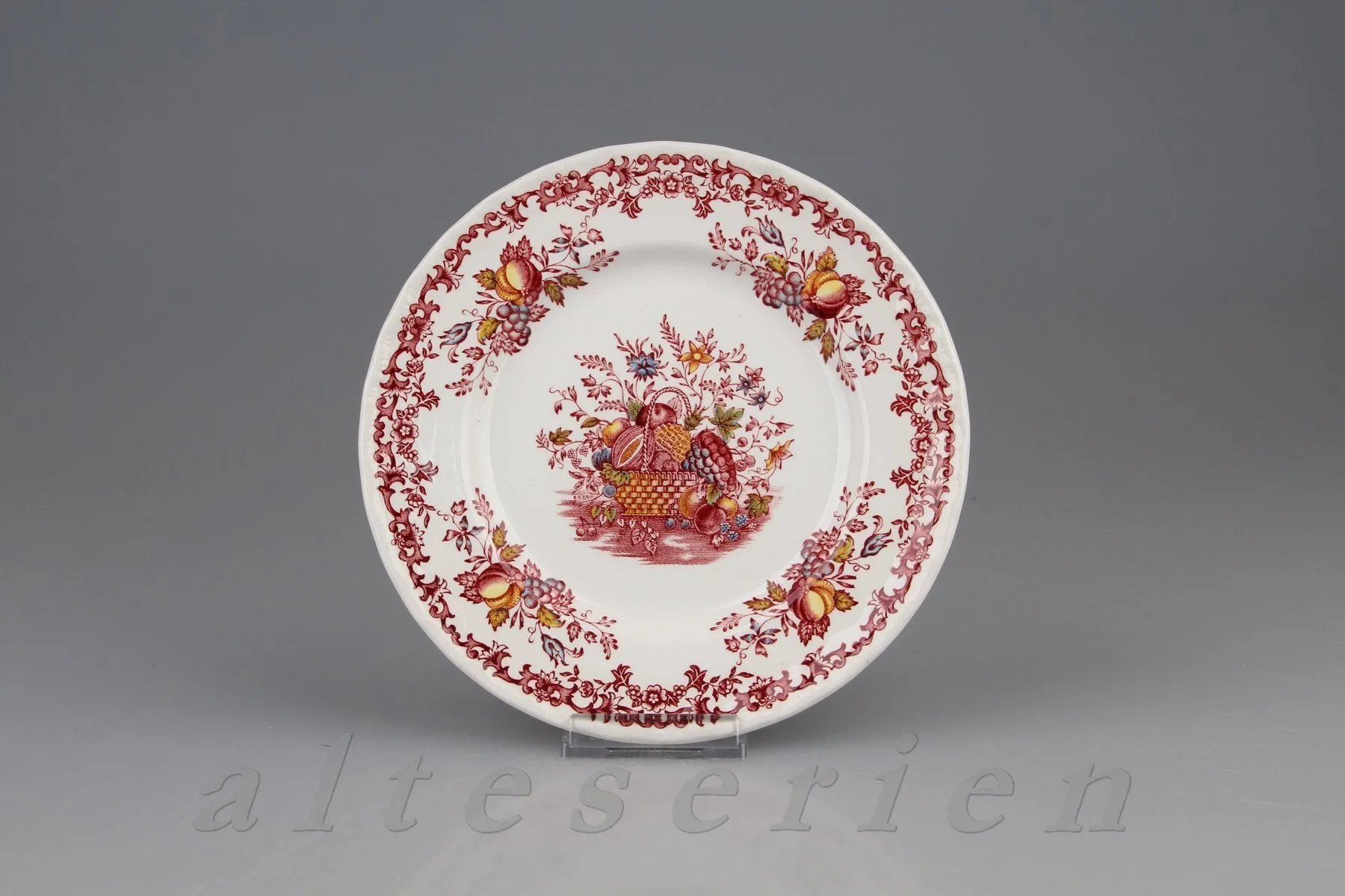 Kuchenteller D 20,2 cm - Royal Tudor Fruits & Flowers rot red