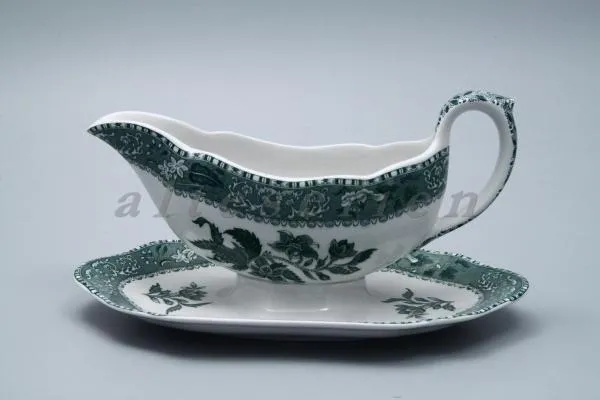 einteilige Sauciere - Spode Copeland Green Camilla