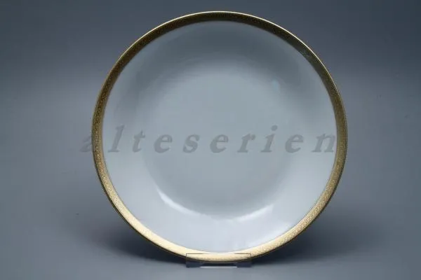 Suppenteller - Seltmann Vohenstrauß Unbekannte Formen Goldreliefrand 6076