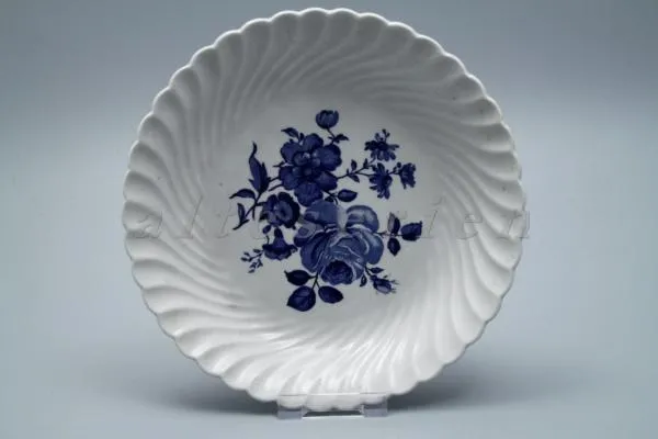 Suppenteller D 20 cm - Luneville Badonviller motif de la fleur bleu