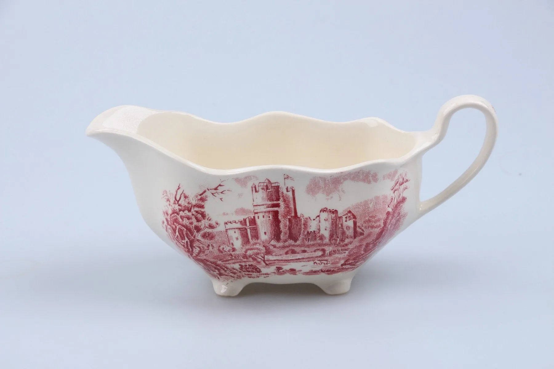 einteilige Sauciere ohne Teller - Johnson Bros Castle Story Rot