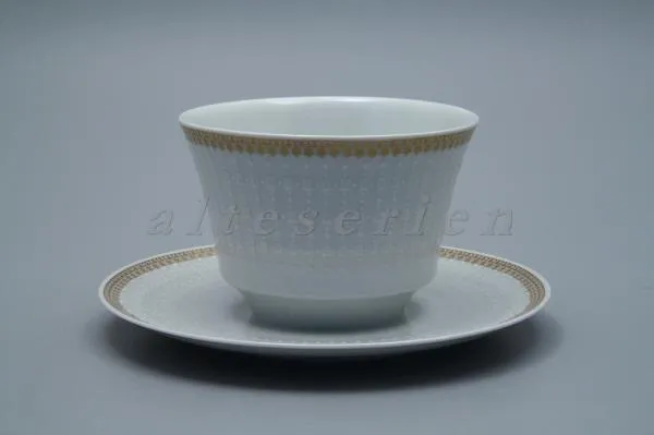 einteilige Sauciere - Hutschenreuther Symphonie Goldrosette 6045