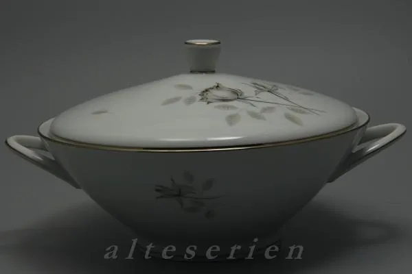 Ragout / Terrine - Rosenthal Bettina Dekor 3436 Mitternachtsrose