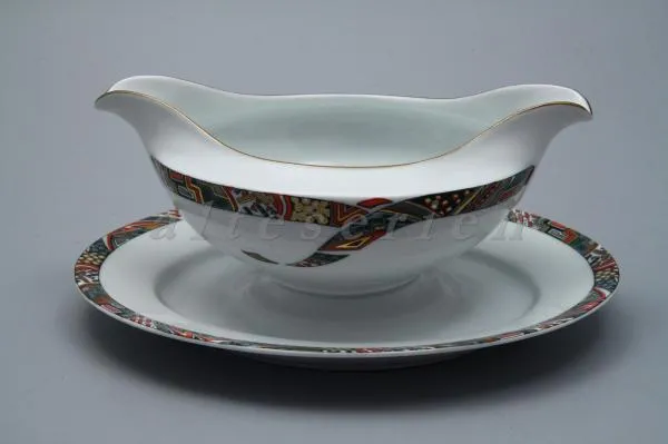 einteilige Sauciere - Königl. pr. Tettau Topas Mexicain