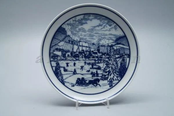 Sammelteller /" Alzeyer Weihnacht /" - Hutschenreuther Weihnachtsteller Pieroth Sammlung