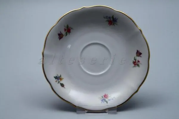 Untertasse für Tee - Bavaria Germany Bunte Blume