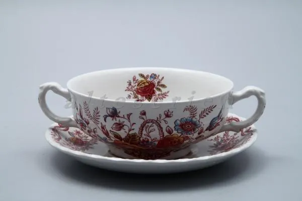 Suppentasse mit Untere - Royal Tudor Flowers