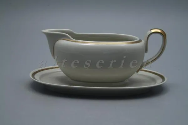 einteilige Sauciere - Johann Haviland Goldrand E 509
