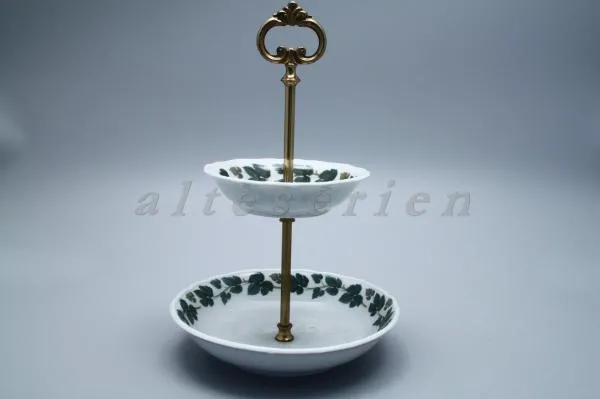 Etagere 2-stufig - Hutschenreuther Maria Theresia Weinlaub I.Wahl