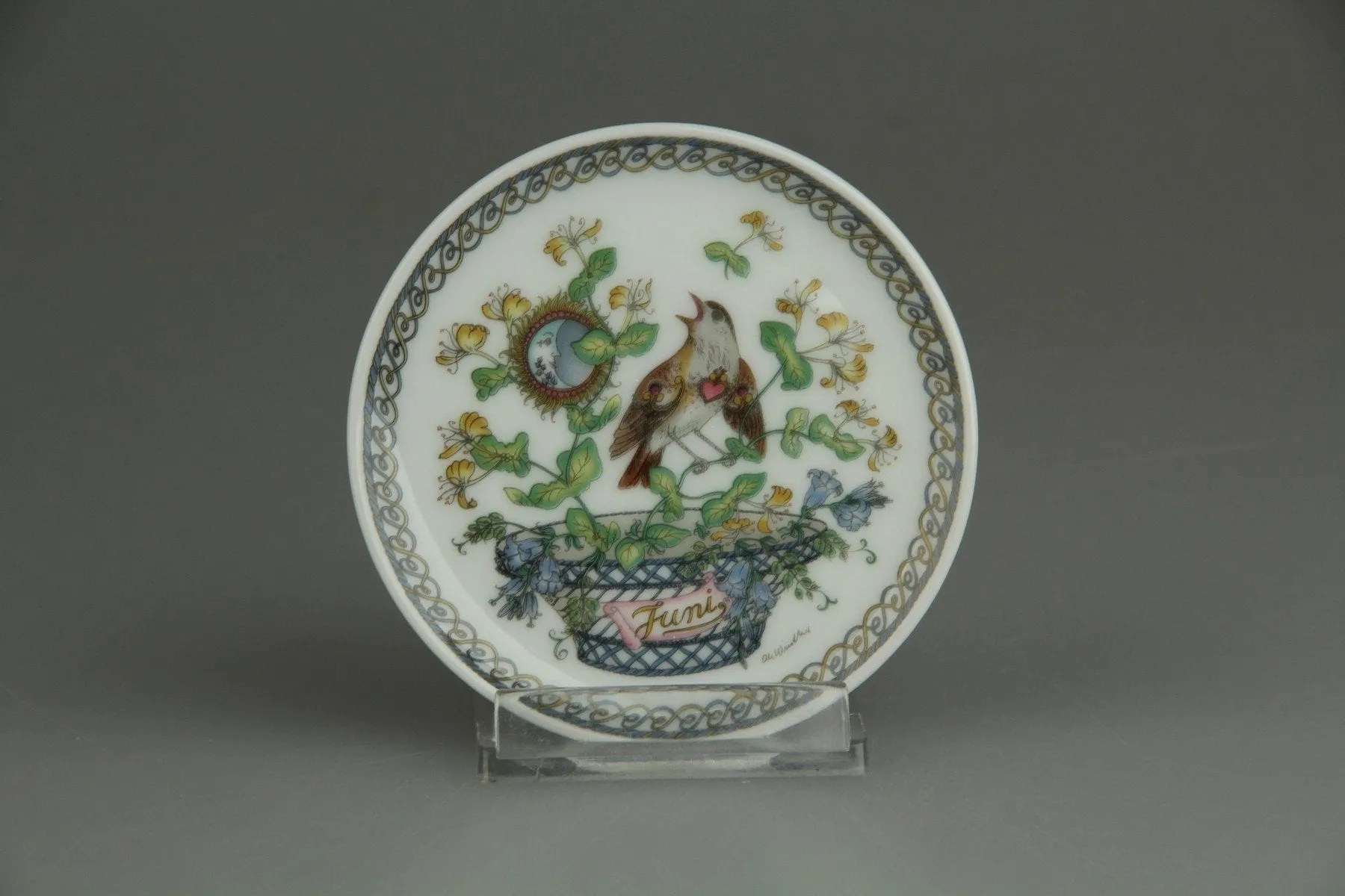 Juni Nachtigall - Hutschenreuther Ole Winther Glasuntersetzer des Monats