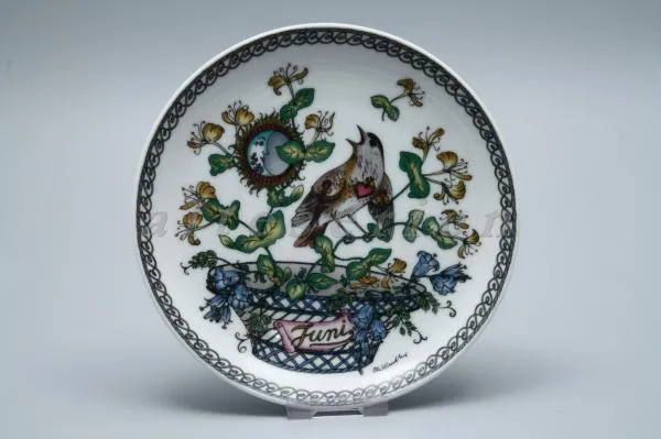 Wandteller 06 Juni Nachtigall - Hutschenreuther Ole Winther Wandteller für die Monate