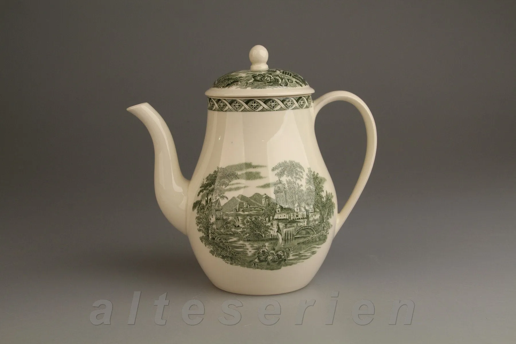 Kaffeekanne - Wedgwood Lugano grün