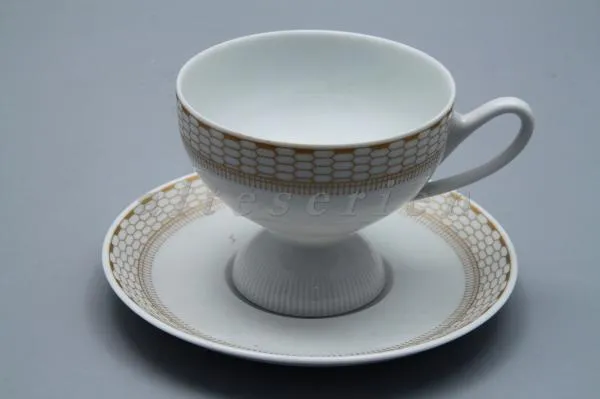 Kaffeetasse mit Untere - Krautheim Chatlaya Goldnetz