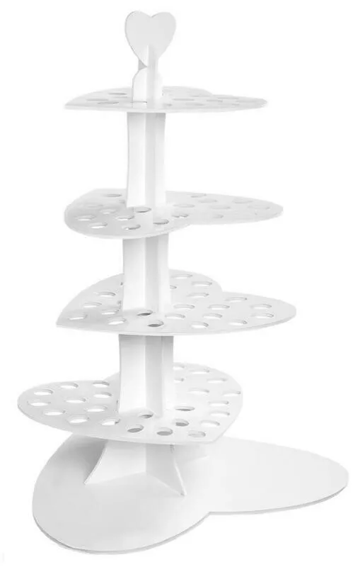 Scopri l'Alzata Cuore Finger Food 75 cm Bianco — Tirolix