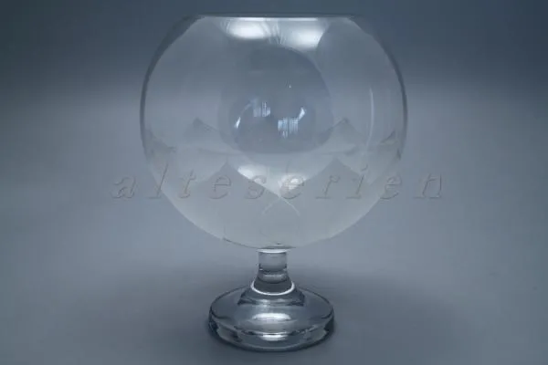 Bowlegefäß ohne Deckel - Rosenthal Lotus Relief matt - eingeschliffen