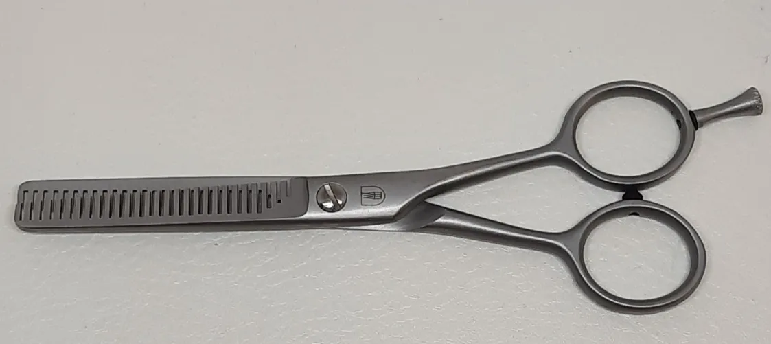 Effilierschere rostfrei zweiseitig mit Haken 13,75 cm 5.5'' gute Qualität aus Solingen