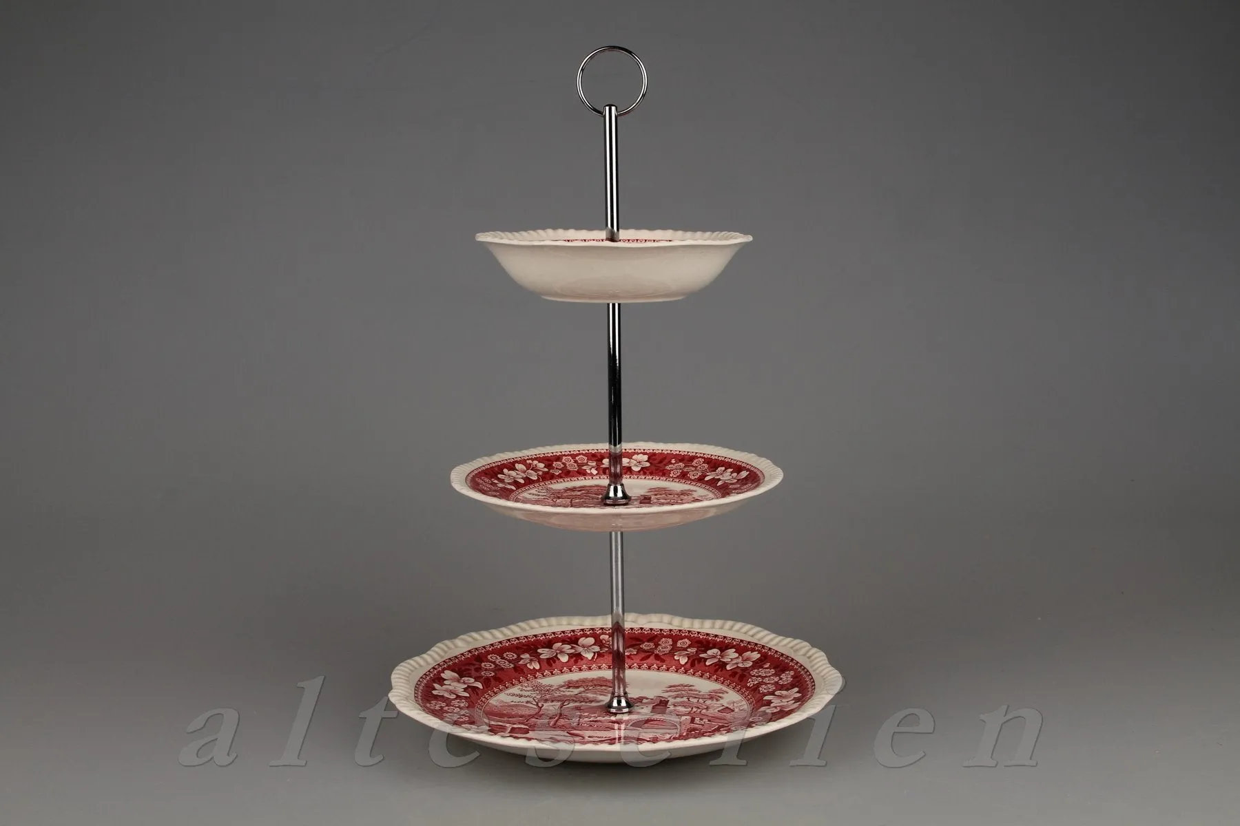 Etagere 3- stufig - Spode Copeland Pink Tower