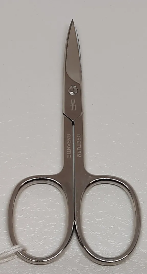 Nagelschere große Augen Normalstahl vernickelt, 9 cm