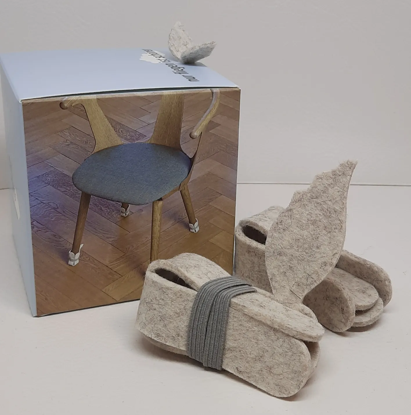 Filz-Stuhlgleiter 4 Stück im Set nur fliegen ist schöner