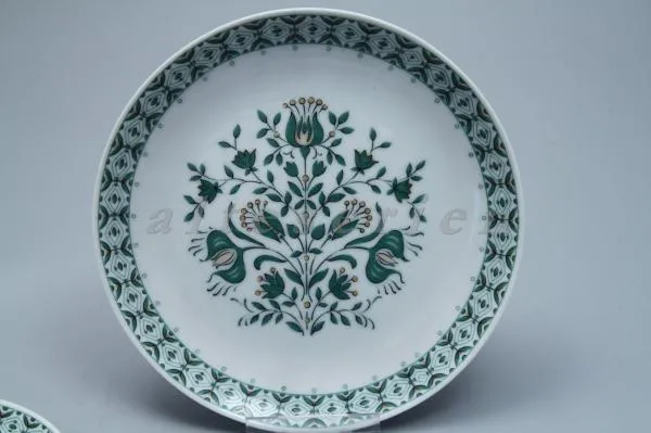 Kuchenteller klein - Krautheim Floral Grün