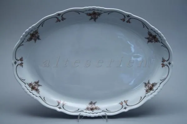 Fleischplatte mittelgroß - Königl. pr. Tettau Ariadne Dekor 2845