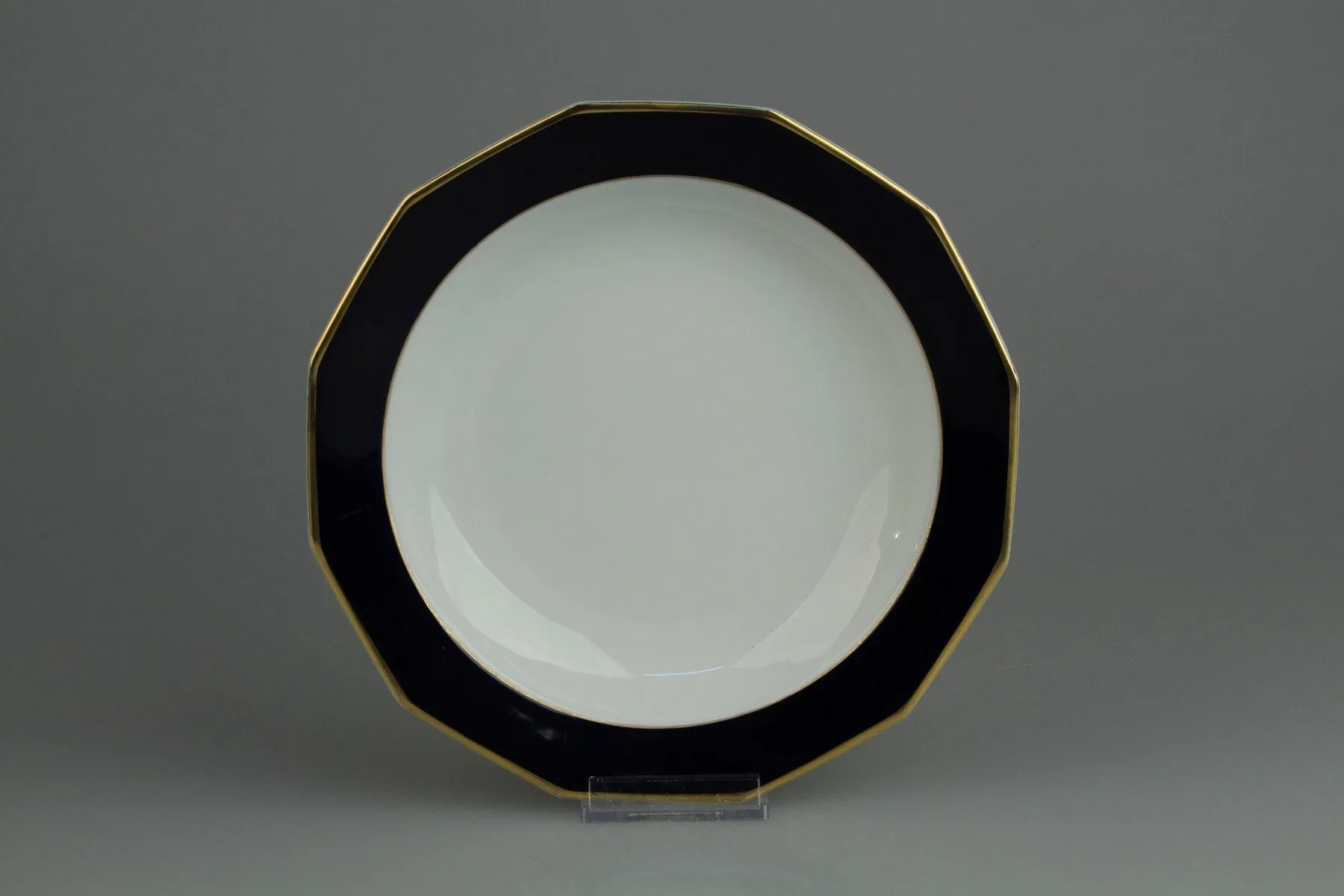 Suppenteller - Winterling Kirchenlamitz Bergamo Rand Echt Kobalt