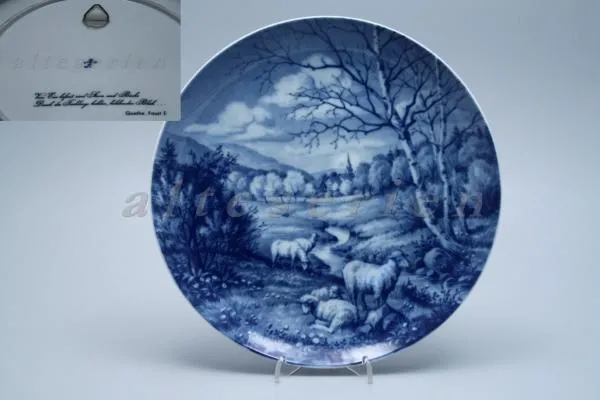 Wandteller: Motiv - Schafsweide - Fürstenberg Sonstige