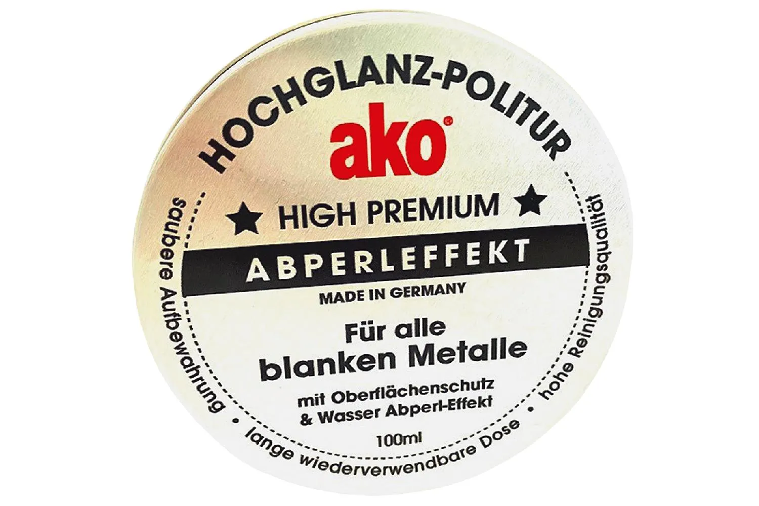 ako polish Metallpolierpaste   Wasserabperl-Effekt, Oberflächenschutz gegen Rost