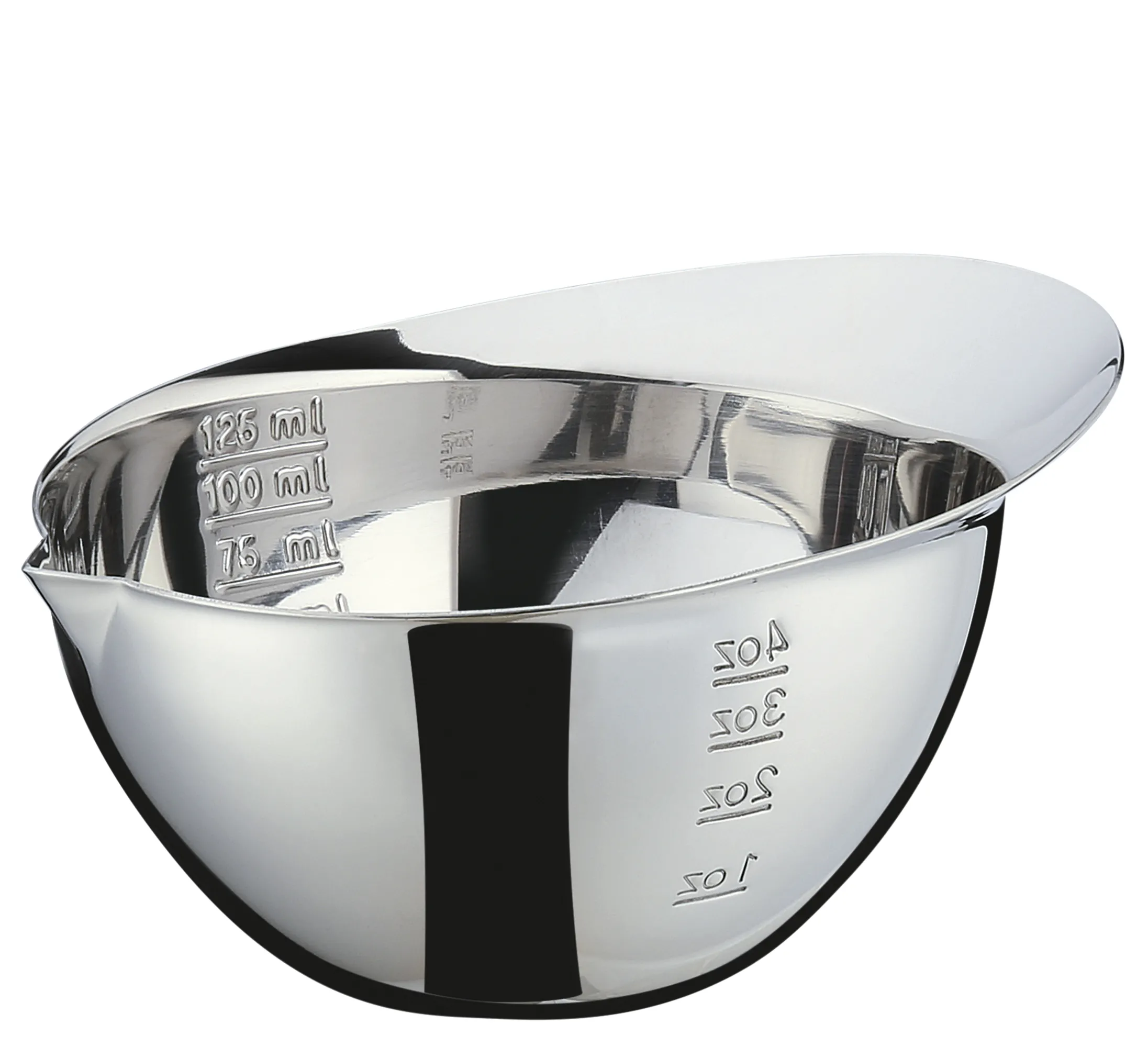 Edelstahl Mess-Schüssel 125 ml Perfekt zum Verrühren und Abmessen von kleinen
