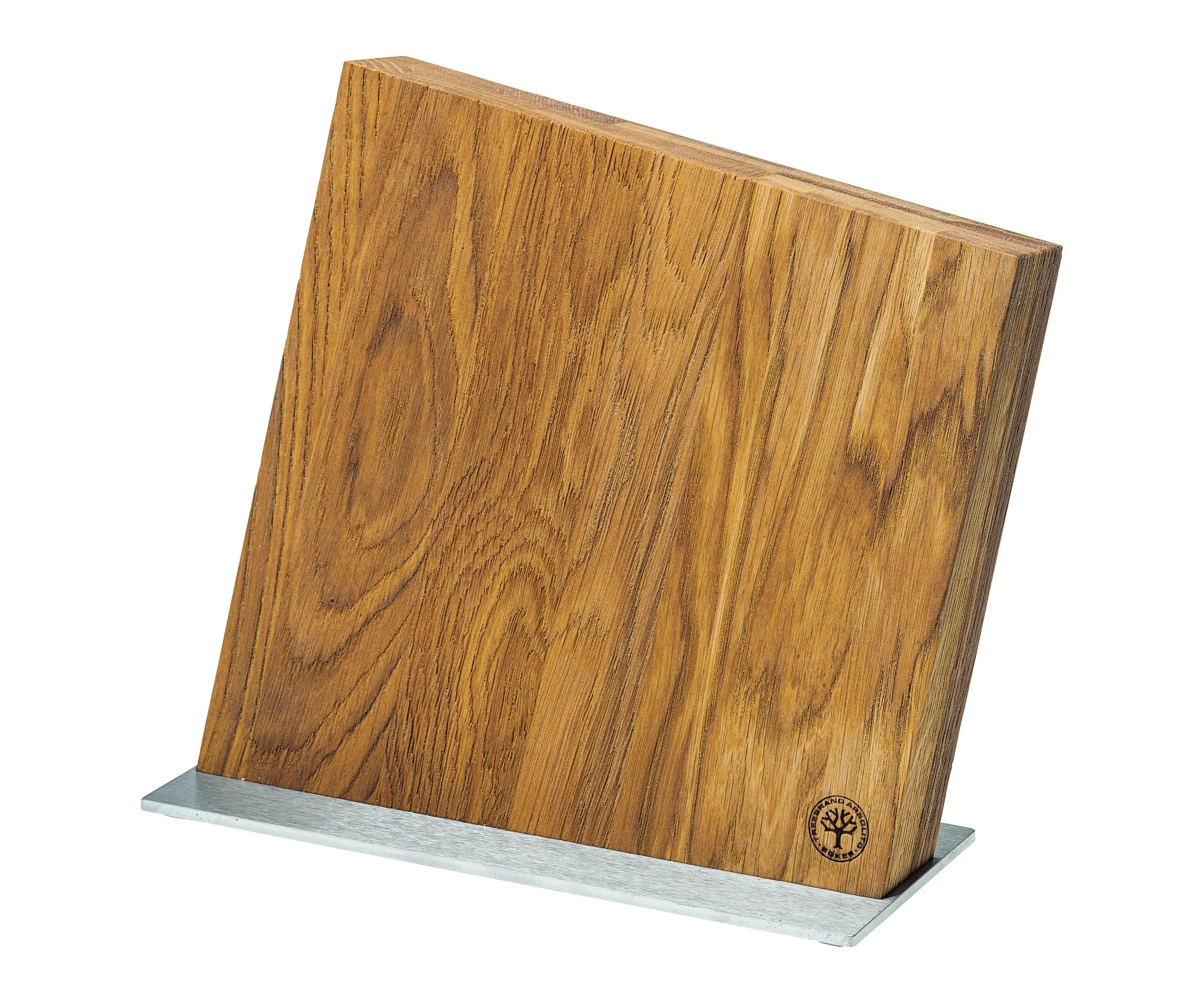 Böker Messerblock Style Eiche mit Edelstahl unterlage 16 Magnete 12x10