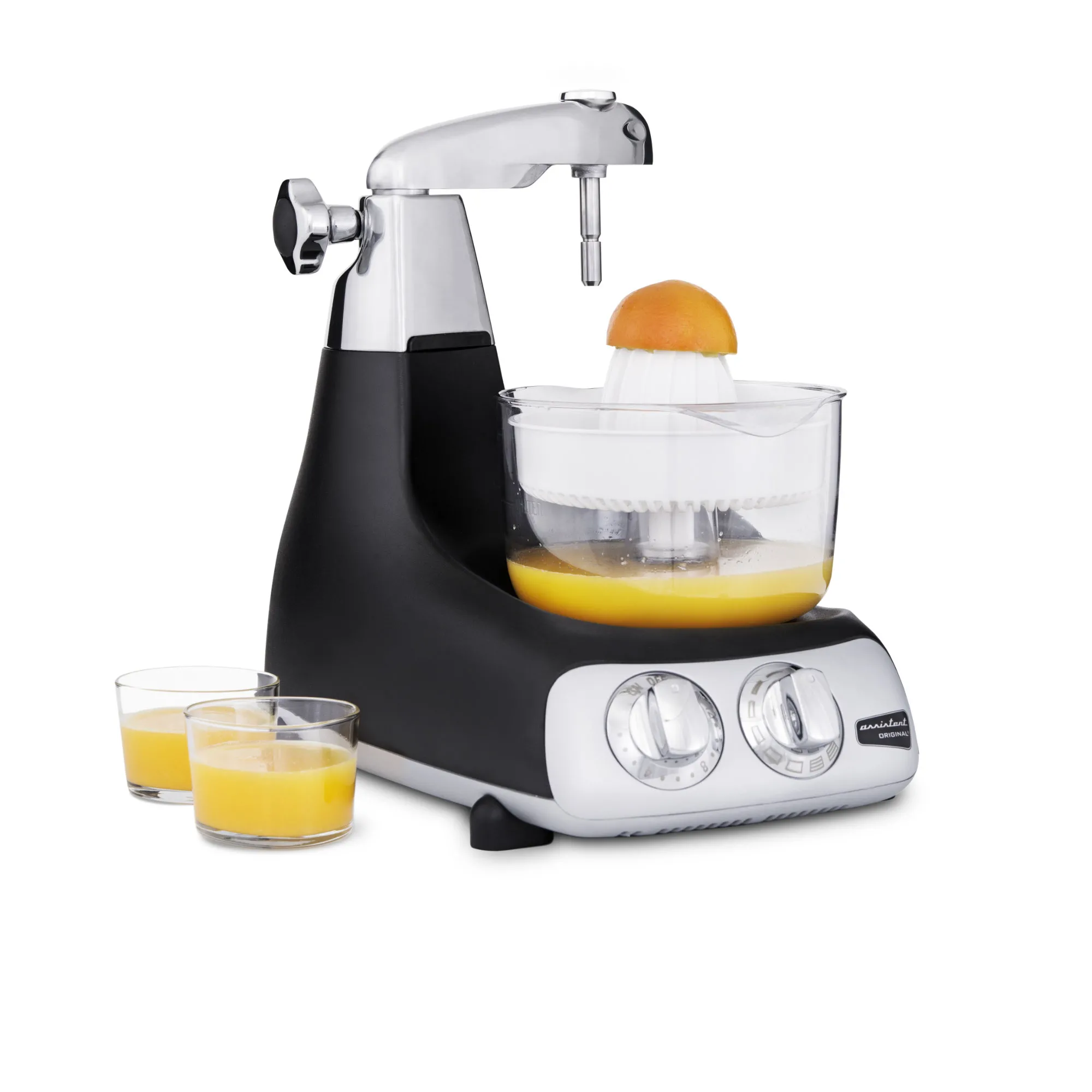 Ankarsrum ZITRUSPRESSE für 1,2 Liter Inhalt, Behälter aus BPA-freiem Kunststoff