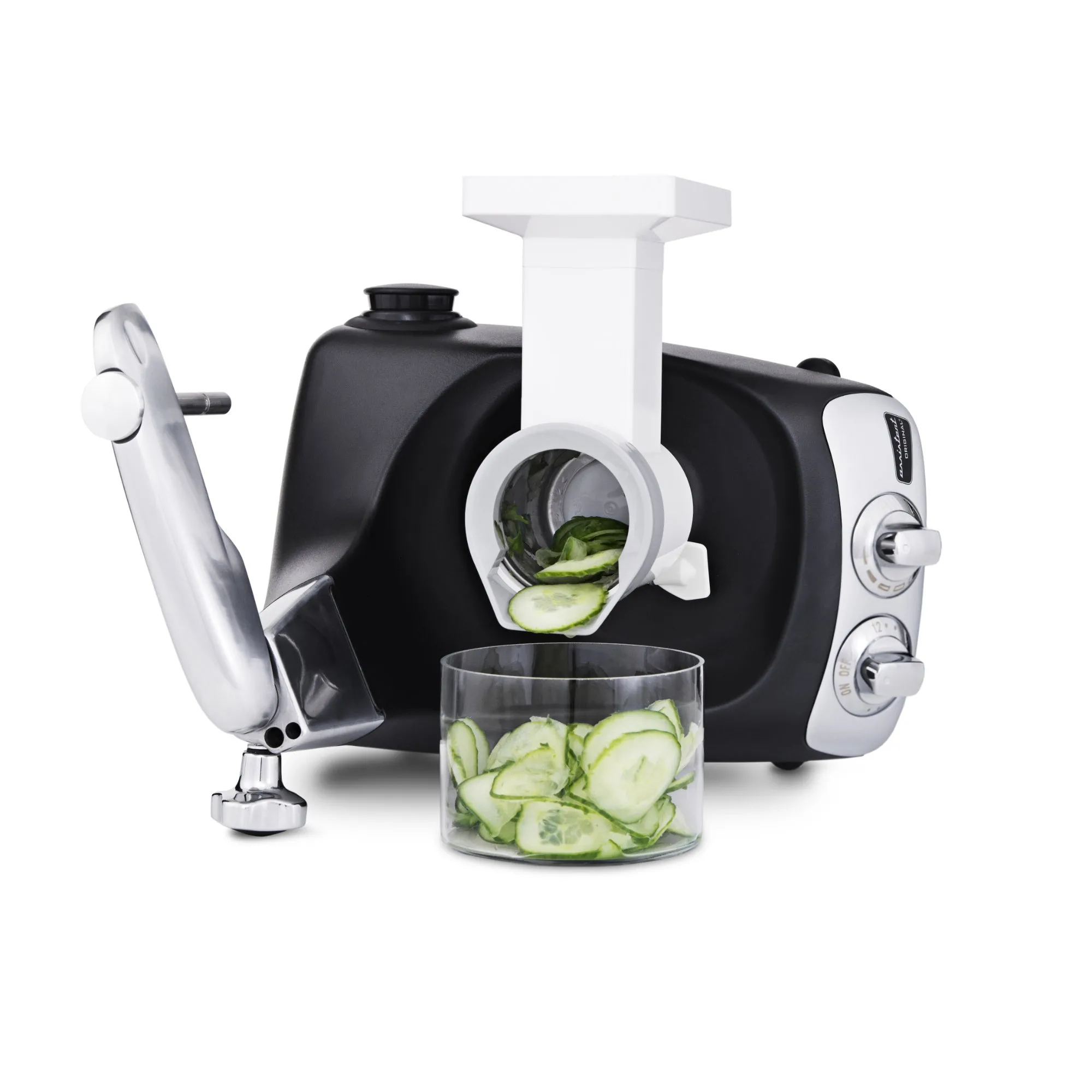 Ankarsrum GEMÜSESCHNEIDER incl. drei Trommeln Scheibentrommel, grobe und mittlere Reibe