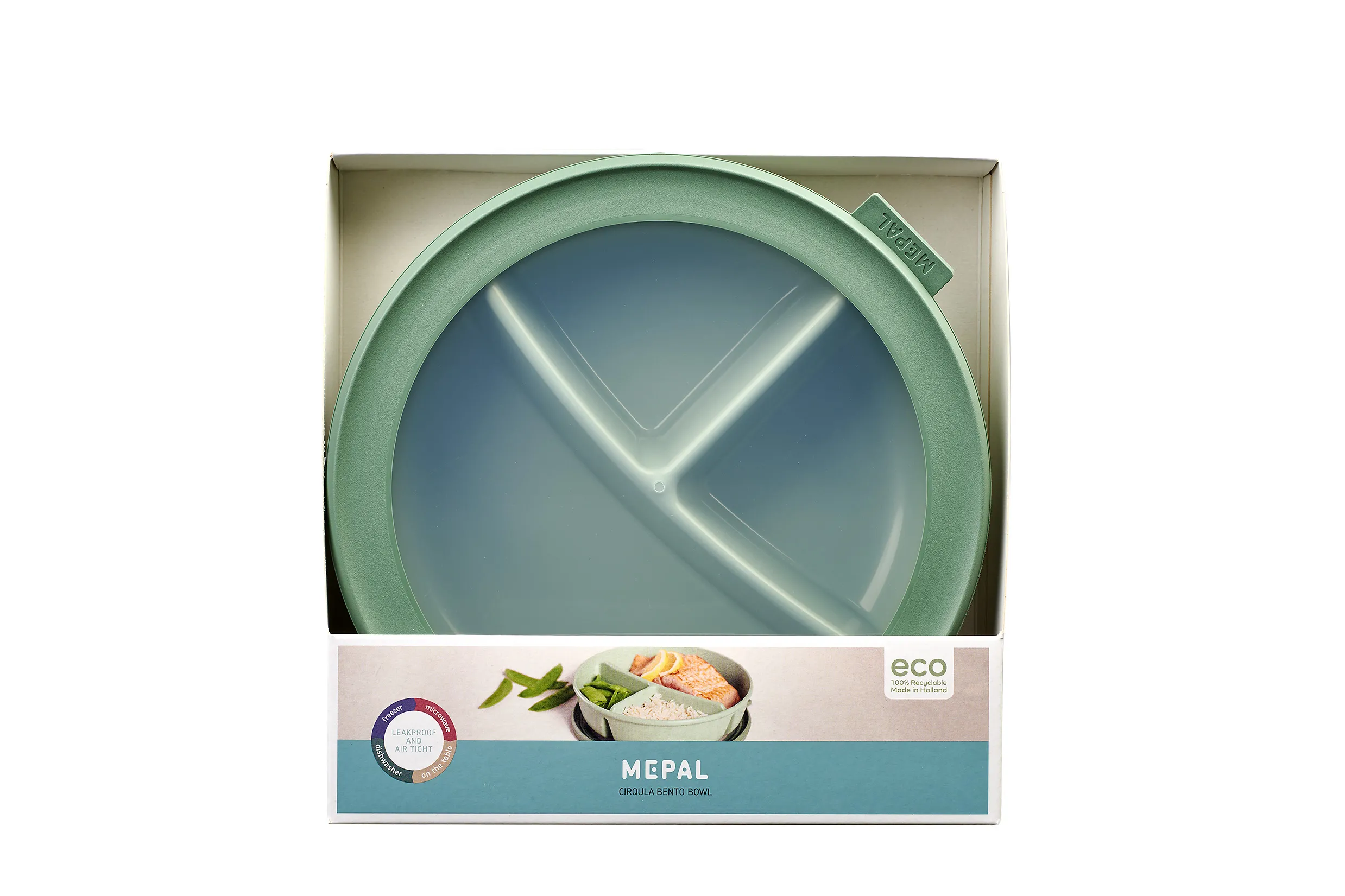 Bento Bowl Cirqula (250+250+500 ml) - Nordic sage Microwellenteller