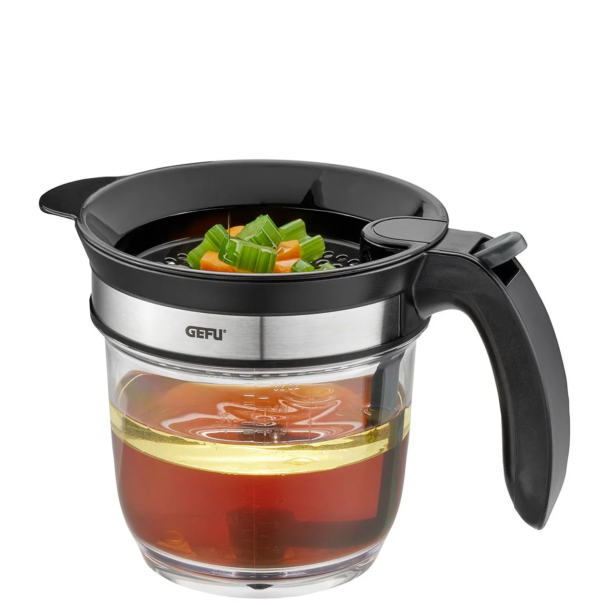 Fett-Trennkanne FLUIDO 1,0l Müheloses entfetten von hausgemachten Suppen,