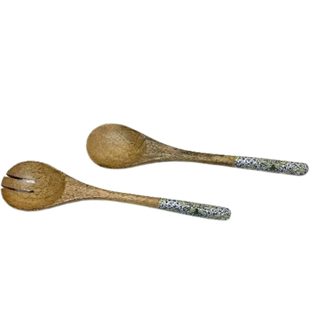 Salatbesteck aus Mangoholz mit Harebell Mangoholz