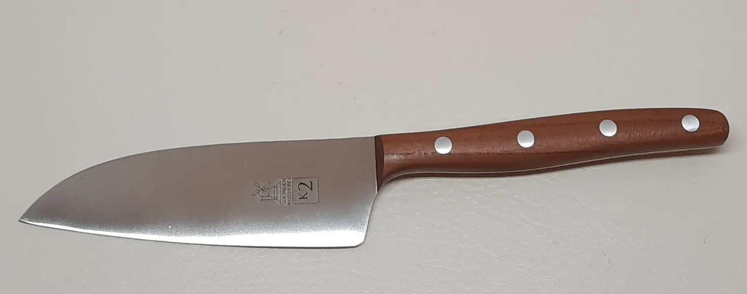 K2 Vielzweckmesser 11cm breite Klinge, Griff aus Pflaumenholz