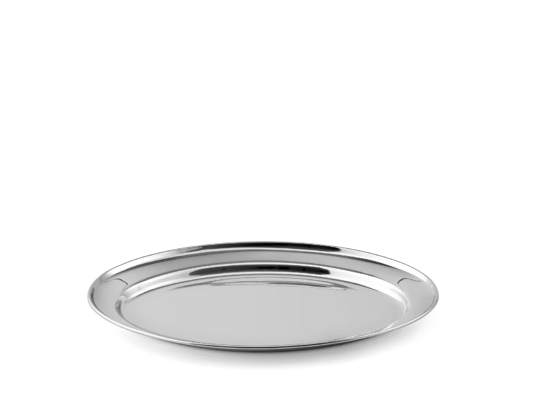 Servierplatte oval 35 cm klassische, ovale Form  -  bordierter Rand