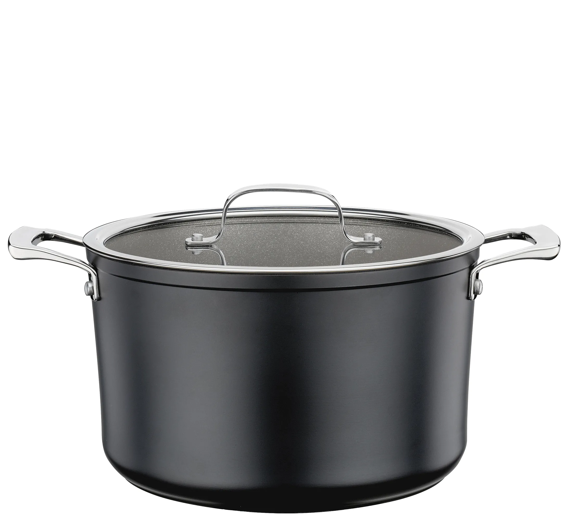 Kochtopf mit Glasdeckel 24 cm, 5,8l MERIDIAN INTENSE PRO,recyceltes Aluminium antihaft