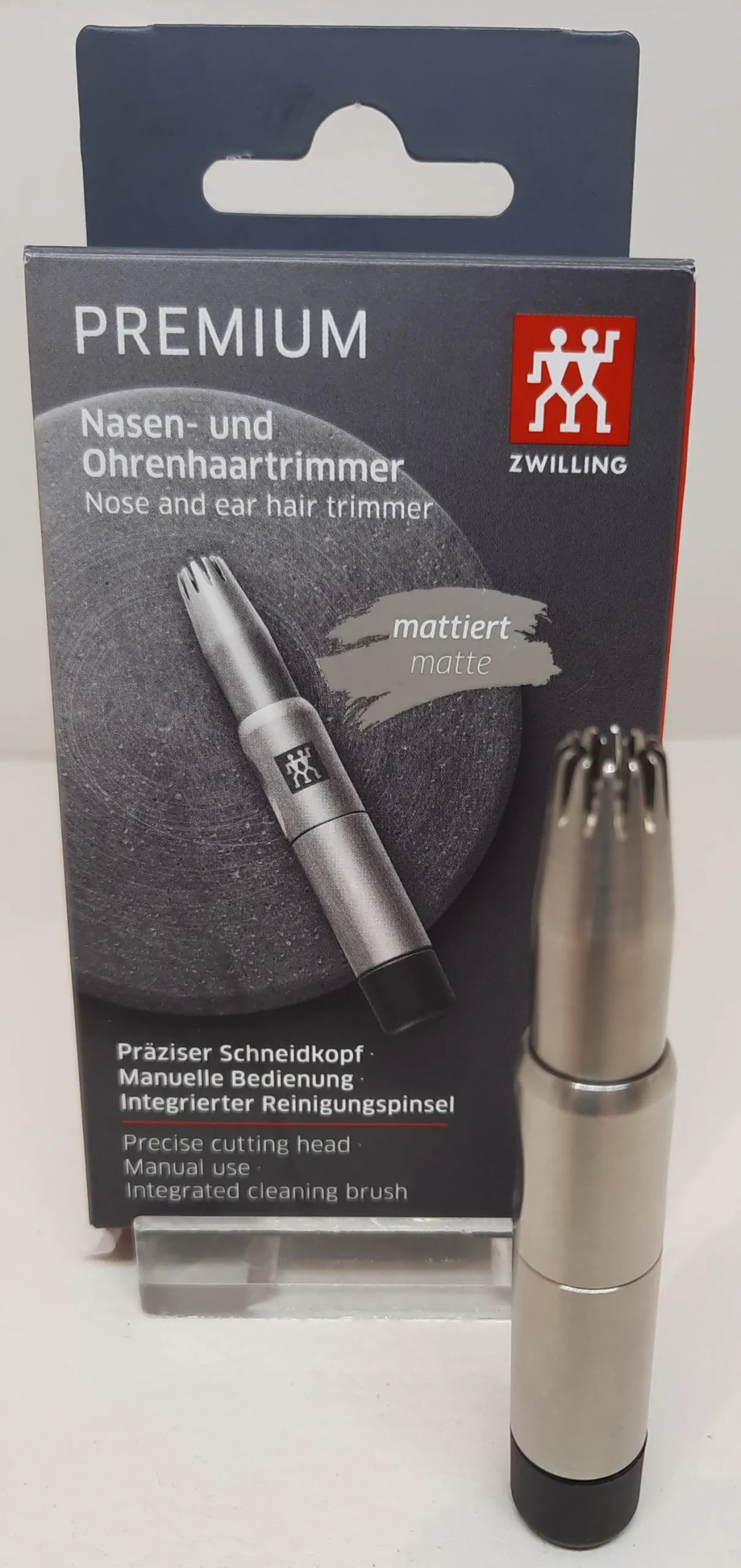 Nasen- und Ohrenhaartrimmer, incl.Reinigungspinsel präziser Schneidkopf, manuelle Bedienung,