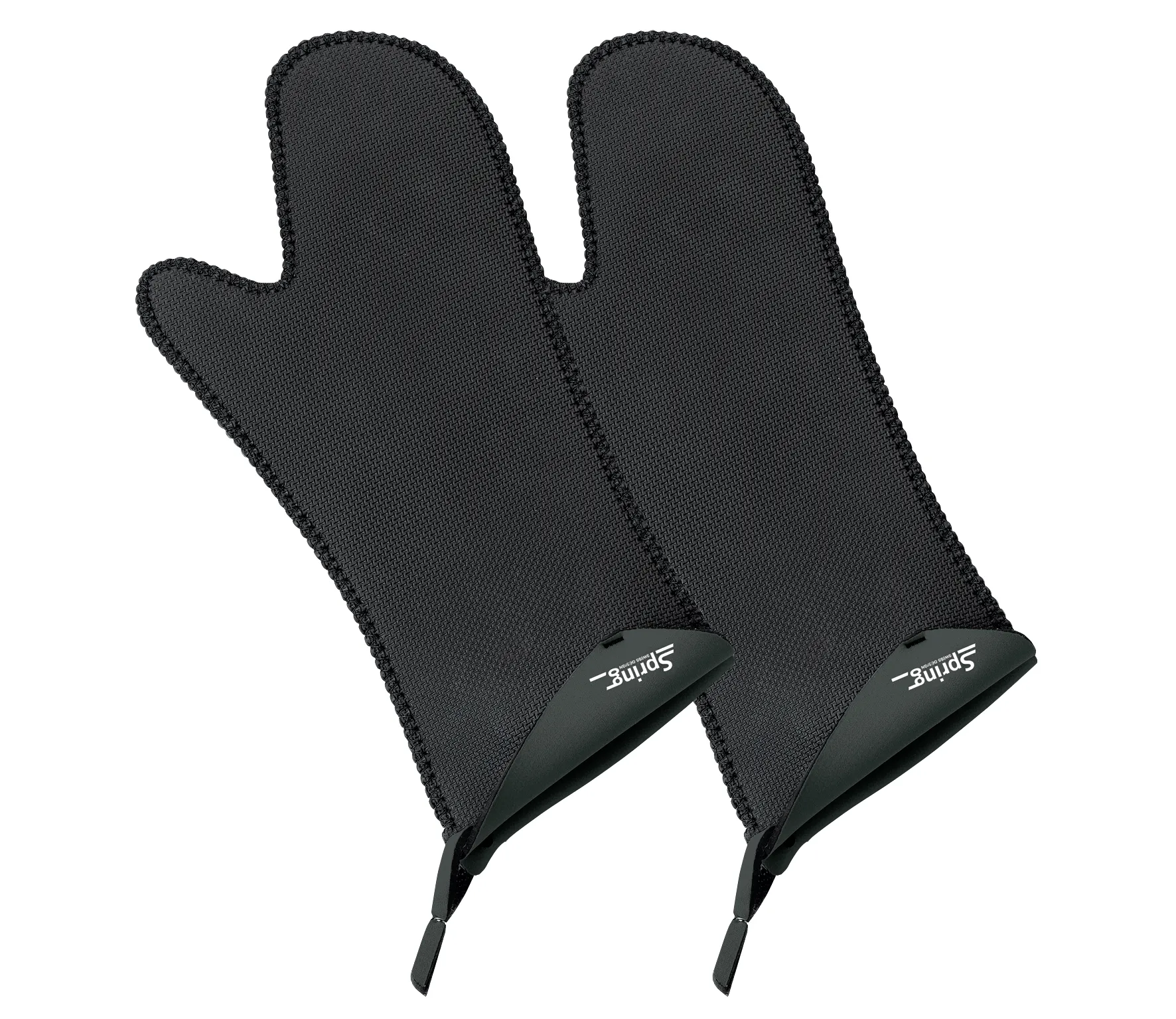 Handschuh lang schwarz 1 Paar Backofenhandschuh